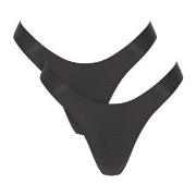 Sloggi Truser 2P ZERO Feel 2 0 Tiny Tanga C2P Svart Medium Dame