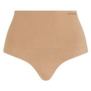 Chantelle Truser Smooth Comfort High Waisted Thong Lysbrun  Small Dame