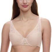 Chantelle BH Origins Lace Lightweight Plunge Bra Beige nylon B 85 Dame