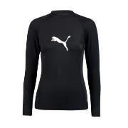 Puma Women Swim Rash Guard Svart X-Small Dame