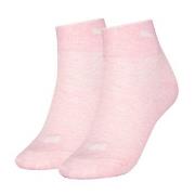 Puma Strømper 2P Women Quarter Socks Lysrosa Str 35/38 Dame