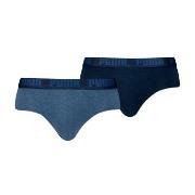 Puma 2P Men Everyday Brief Jeansblå bomull Medium Herre