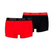 Puma 2P Men Everyday Trunks Svart/Rød bomull Medium Herre