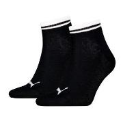 Puma Strømper 2P Heritage Quarter Socks Svart Str 43/46