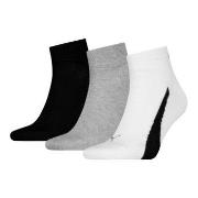 Puma Strømper 3P Lifestyle Quarter Socks Hvit/Svart Str 35/38