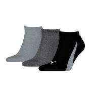 Puma Strømper 3P Lifestyle Sneaker Socks Svart/Grå Str 35/38