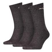 Puma Strømper 3P Sport Crew Socks Antracit Str 47/49