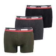 Levis 3P Logo Boxer Brief Svart/Grønn bomull X-Large Herre