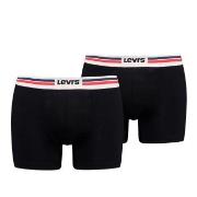 Levis 2P Men Sportswear Logo Boxer Brief Svart bomull Medium Herre