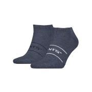 Levis Strømper 2P Organic Cotton Ankle Sock Marine Str 39/42