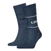 Levis Strømper 2P Organic Cotton Sock Marine 35/38