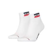 Levis Strømper 2P Sport Mid Cut Sock Hvit Str 43/46