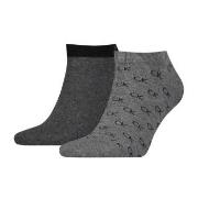Calvin Klein Strømper 2P Eduardo All Over Sneaker Sock Grå Str 43/46 H...