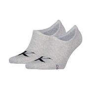 Calvin Klein Strømper 2P Monogram High Cut Footie Socks Grå Str 39/42 ...
