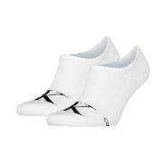 Calvin Klein Strømper 2P Monogram High Cut Footie Socks Hvit Str 43/46...