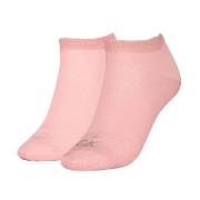 Calvin Klein Strømper 2P Shiny Logo Sneaker Socks Rosa Str 39/42 Dame