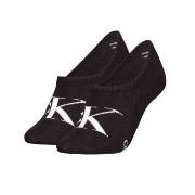 Calvin Klein Strømper 2P Women Monogram Footie Socks Svart Str 35/38 D...