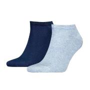 Tommy Hilfiger Strømper 2P Men Sneaker Sock Blå/Lysblå Str 47/49 Herre