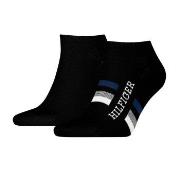 Tommy Hilfiger Strømper 2P Men Tab Sneaker Socks Svart Str 39/42 Herre