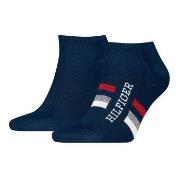 Tommy Hilfiger Strømper 2P Men Tab Sneaker Socks Marine Str 39/42 Herr...