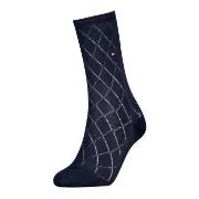 Tommy Hlfiger Women Premium Argyle Socks Strømper Marine Str 35/38 Dam...