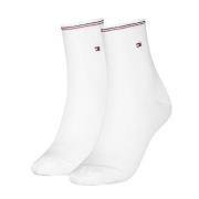 Tommy Hilfiger Strømper 2P Women Shine Short Socks Hvit Str 39/42 Dame