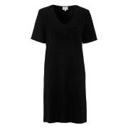 Damella Bamboo Short Sleeve Nightdress Svart Bambus Medium Dame