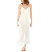 Damella Long Silk Nightdress Elfenben silke Medium Dame