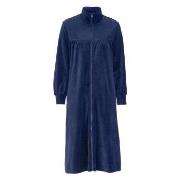 Damella Velour Plain Robe Marine XX-Large Dame