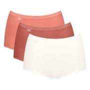 Sloggi Truser 3P Basic Plus Maxi Colored Lakserosa bomull 44 Dame
