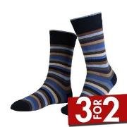 Amanda Christensen Strømper True Block Stripe Ankle Sock Marine Str 47...