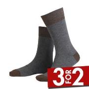 Amanda Christensen Strømper True Contrast Ankle Sock Grå Str 43/46