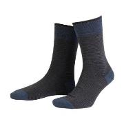 Amanda Christensen Strømper True Stripe Ankle Sock Mørkblå Str 43/46