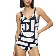 Triumph Summer Allure Wired Swimsuit Svart/Hvit B 42 Dame