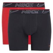 Nike 2P Elite Cotton Stretch Boxer Brief Svart/Rød Medium Herre