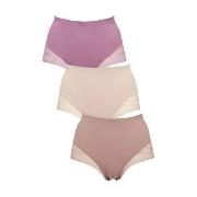 Missya Truser 3P Seamless Lace Maxi Rosa/Beige Small Dame