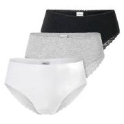 Schiesser Truser 3P Modern Brazillian Slips Mixed bomull 44 Dame