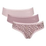 Sloggi Truser 3P GO Crush Hipster Briefs Sand/rosa bomull Small Dame