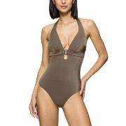 Triumph Midnight Swim OP 01 Swimsuit Khaki B 36 Dame