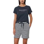 Marc O Polo Lounge Short Pyjama Set Hvit/Marine bomull Medium Dame