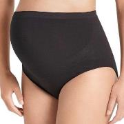 Anita Seamless Maternity Briefs Svart polyamid Small Dame