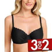 Damella Grace Wavy Bikini Bra Svart B/C 42 Dame