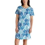 Calida Coastal Dreams Sleepshirt Hvit Mønster  bomull Small Dame