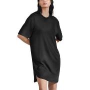 Bread and Boxers Soft Fiber T Shirt Dress Svart viskose X-Large Dame