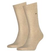 Tommy Hilfiger Strømper 2P Men Classic Sock Beige Str 47/49 Herre