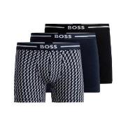 BOSS 6P Bold Design BoxerBr Svart/Blå bomull Large Herre
