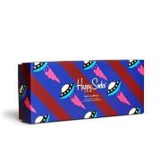 Happy socks Strømper 4P Navy Gift Box 650 Mixed Str 41/46