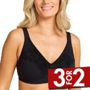 Damella BH Felice Soft Bra Svart bomull A 100 Dame