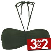 Damella Olivia Padded Bikini Bra Mørkgrørnn  42 Dame