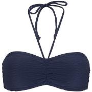 Damella Olivia Textured Padded Bikini Bra Marine nylon 44 Dame